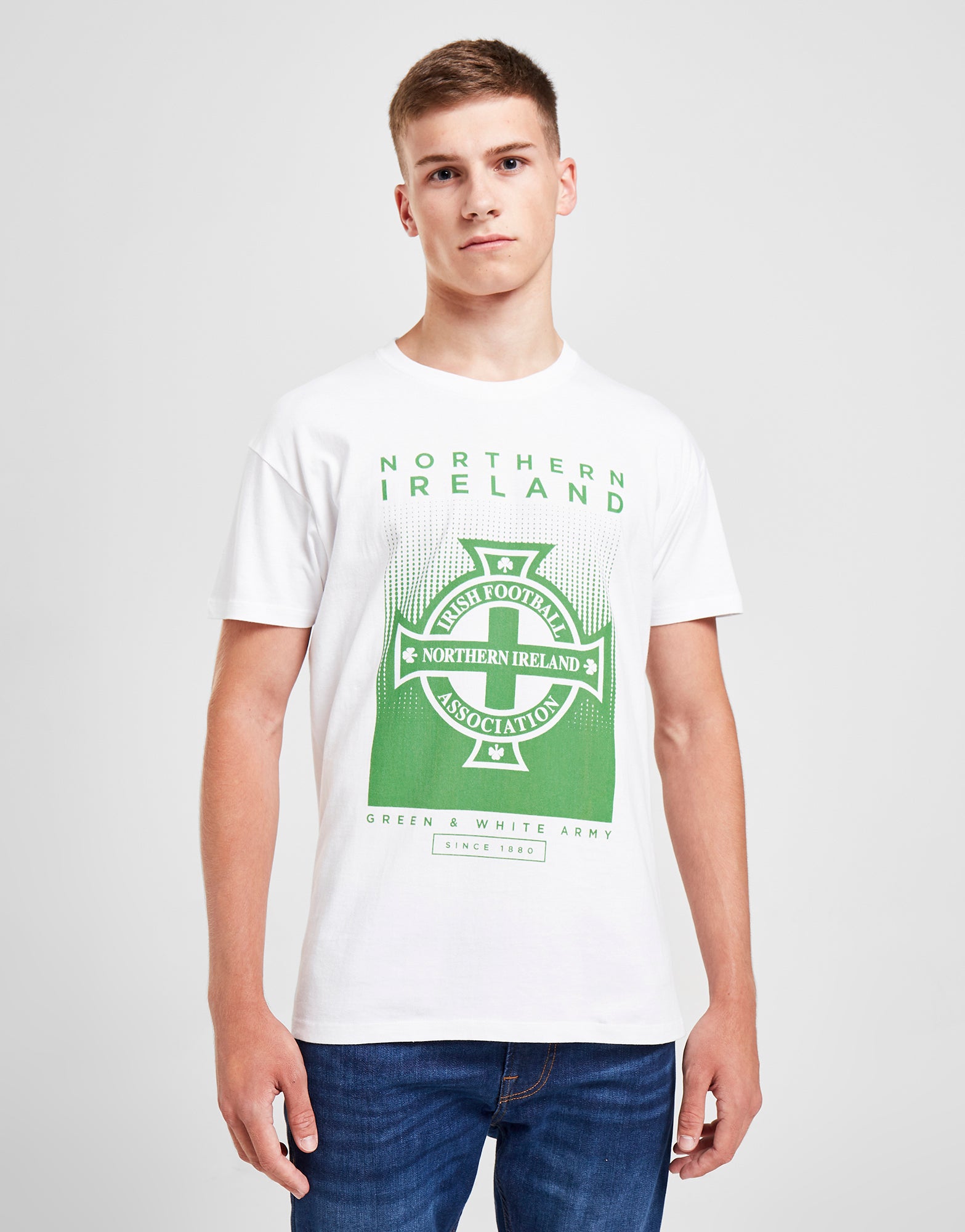 Official Northern Ireland Graphic T-Shirt - White - The World Football Store