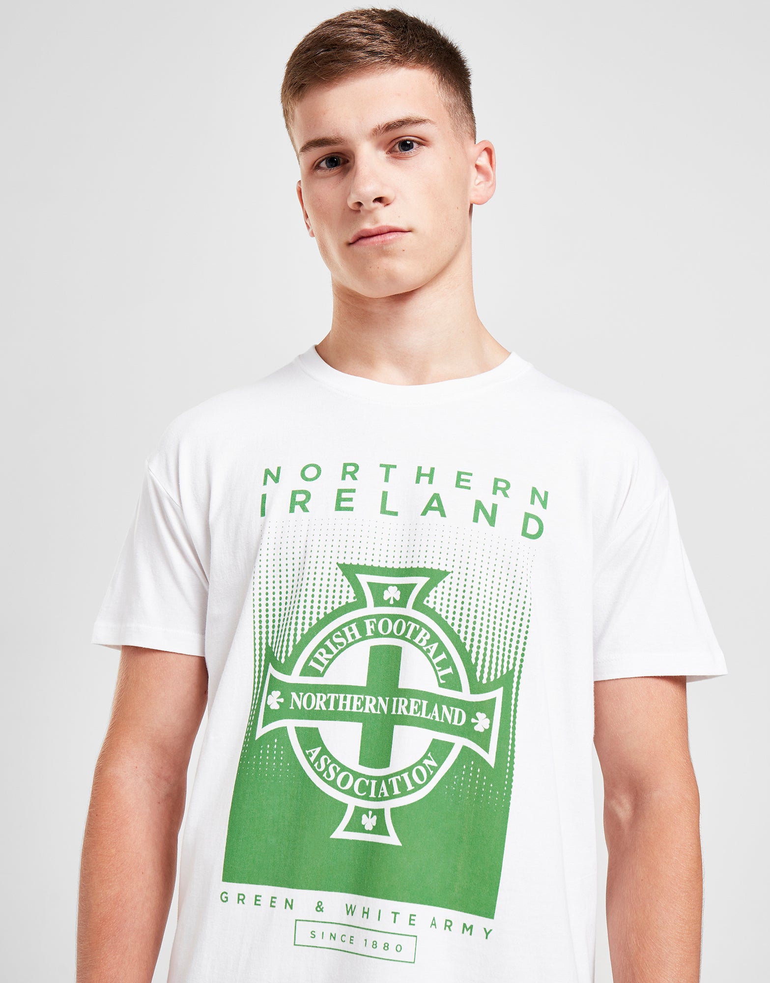 Official Northern Ireland Graphic T-Shirt - White - The World Football Store