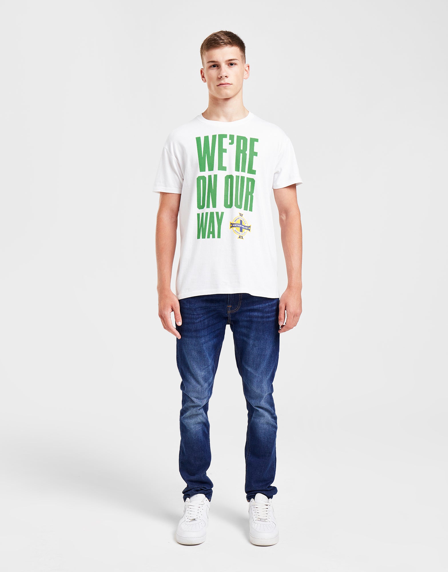 Official Northern Ireland "GAWA" Graphic T-Shirt - White - The World Football Store