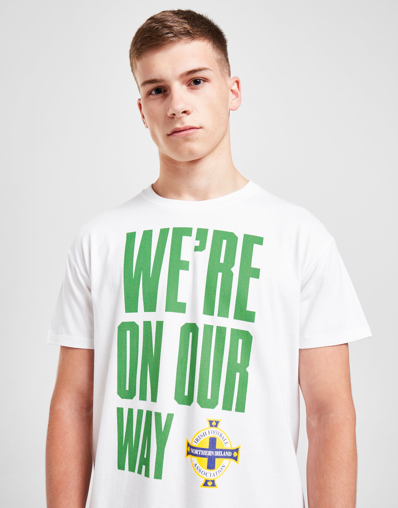 Official Northern Ireland "GAWA" Graphic T-Shirt - White - The World Football Store