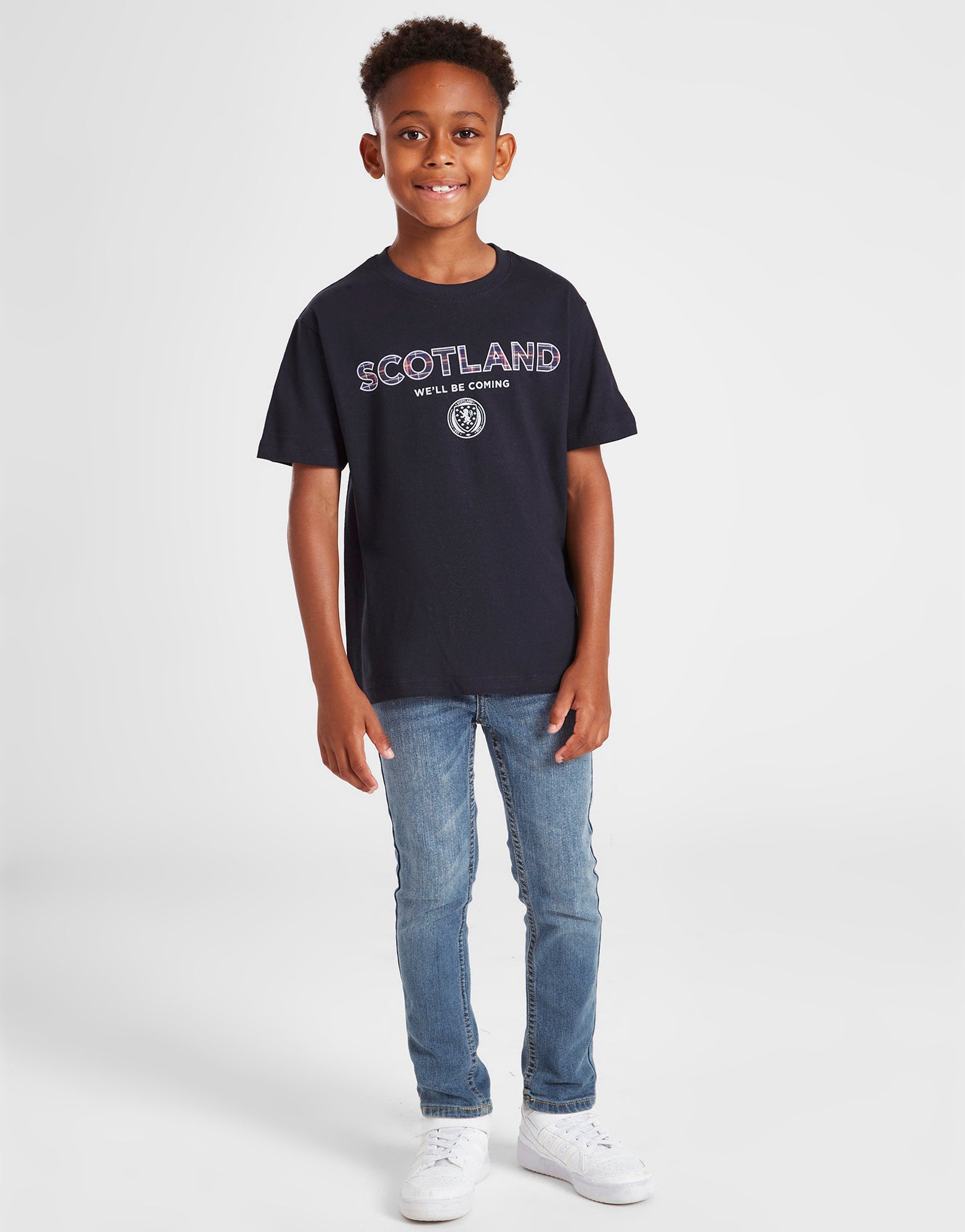 Official Team Scotland Kids T-Shirt - Navy - The World Football Store