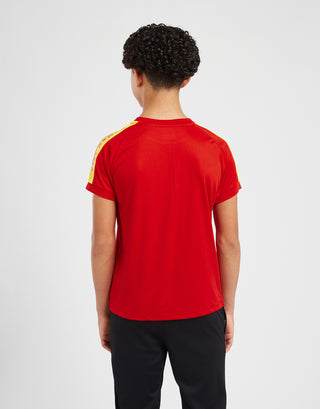 Official Team Wales Kids Sleeve Print T-Shirt Red